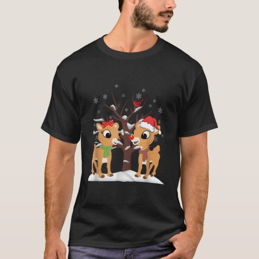 Rudolph und Clarice Rentier T-Shirt (Vorderseite)