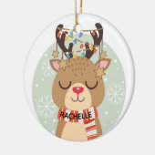 Rudolph und Lights Keramik Ornament (Links)