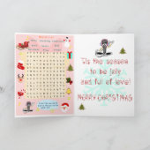 Rudolph und Santa Holiday Cheer | Feiertagskarte (Innenseite)