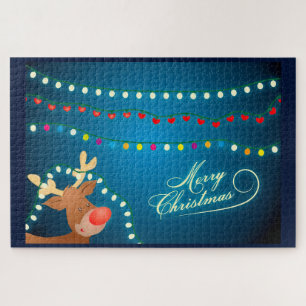 Rudolph und Weihnachtslicht Puzzle