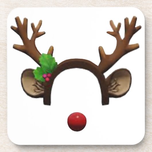 Rudolph Untersetzer, Set von sechs Getränkeuntersetzer (Vorderseite)