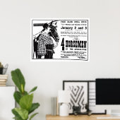 Rudolph Valentino 1921 Vintager Film und Poster (Heimbüro)