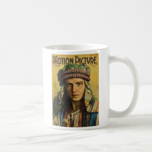 Rudolph Valentino 1922 Filmzeitschrift Tasse