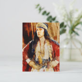 Rudolph Valentino als Scheich Art Postcard Postkarte (Stehend Vorderseite)