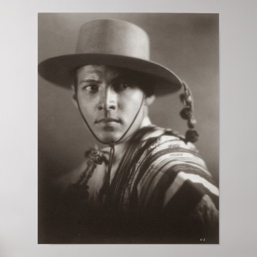 Rudolph Valentino Matte Poster (Vorne)