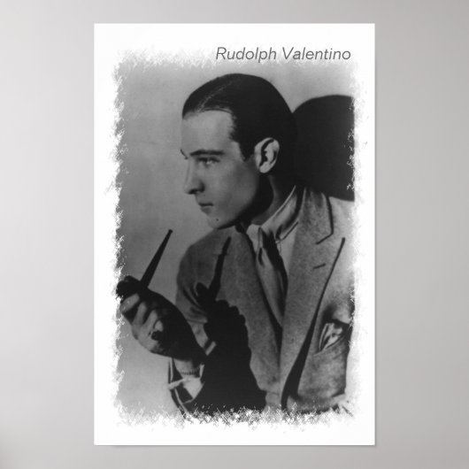 Rudolph Valentino Vintag Foto Poster (Vorne)