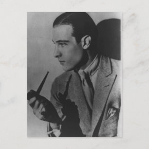 Rudolph Valentino Vintage-Foto Postkarte