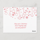 Rudolph Weihnachtsbaumschnee Postkarte (Rückseite)