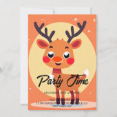 Rudolph Weihnachtsfeier Einladung (Vorderseite)