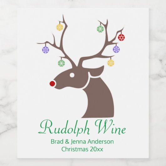 Rudolph Weinetikett (Einzelnes Label)