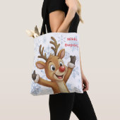 Rudolph with Blue Snowflakes Reversible Tasche (Von Nahem)