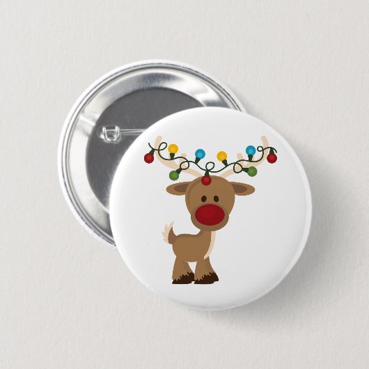 Rudolph_with_Christmas_Lights Button (Vorne & Hinten)