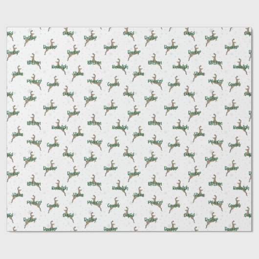 Rudolph Wrapping Paper Geschenkpapier (Flach)