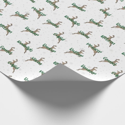 Rudolph Wrapping Paper Geschenkpapier (Ecke)
