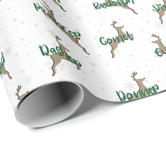 Rudolph Wrapping Paper Geschenkpapier (Rolleneckpunkt)