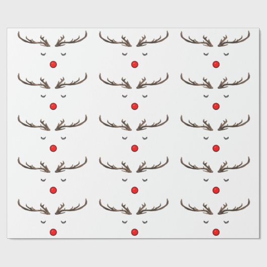 Rudolph Wrapping Paper Geschenkpapier (Flach)