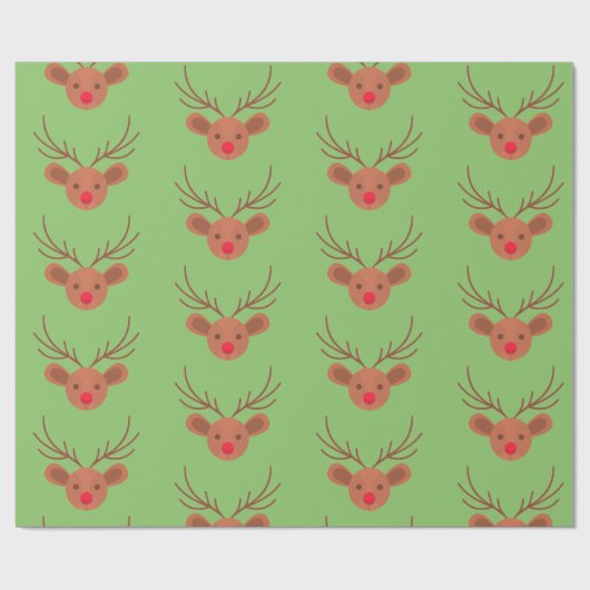 Rudolph Wrapping Paper Geschenkpapier (Flach)