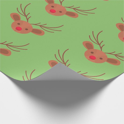 Rudolph Wrapping Paper Geschenkpapier (Ecke)