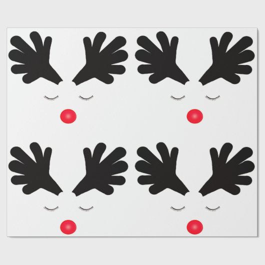 Rudolph Wrapping Paper Geschenkpapier (Flach)