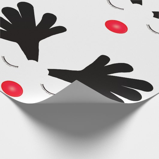 Rudolph Wrapping Paper Geschenkpapier (Ecke)