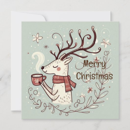 Rudolphs gemütliche, fröhliche Weihnachtskarte (Vorderseite)