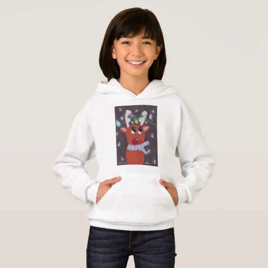 Rudolph's Sparkly Antlers - KidsArt for CHOC Hoodie (Vorne ganz)