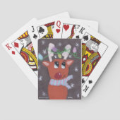 Rudolph's Sparkly Antlers - KidsArt for CHOC Spielkarten (Rückseite)