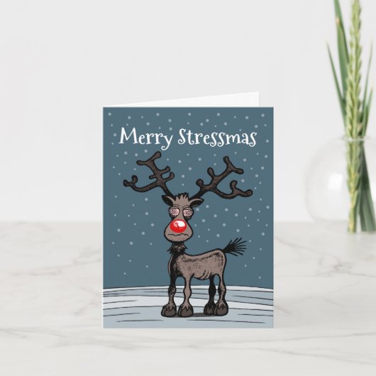 Rudolphs Weihnachtskarte Feiertagskarte (Vorderseite)