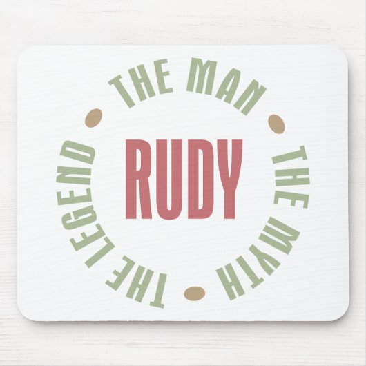 Rudy der Mann der Mythos die Legende Mousepad (Vorne)