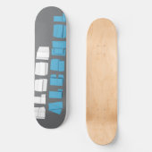 Rudy-Grau Skateboard (Vorderseite)