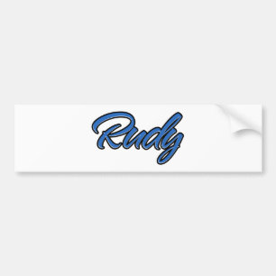 Rudy Name blue Aufkleber Sticker Autoaufkleber