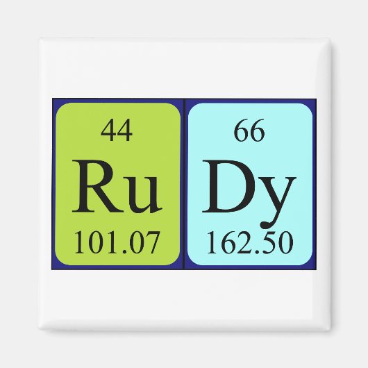 Rudy Periodenmagnet Magnet (Vorne)