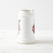 Rudy Reindeer With Cocoa Bierglas (Mittel)