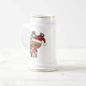 Rudy-Ren-Feiertags-Baum Bierglas (Vorderseite Links)