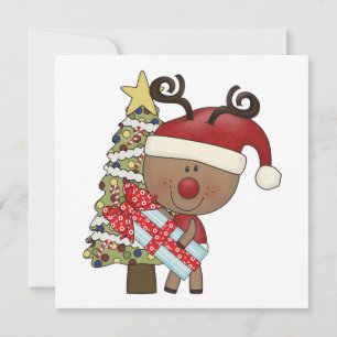 Rudy-Ren-Feiertags-Baum Feiertagskarte