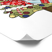 Rudy-Ren-Feiertags-Baum Poster (Ecke)