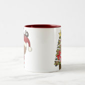 Rudy-Ren-Feiertags-Baum Zweifarbige Tasse (Mittel)
