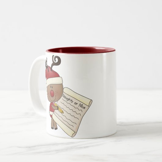 Rudy-Ren frech oder NIC Zweifarbige Tasse (Vorderseite Links)