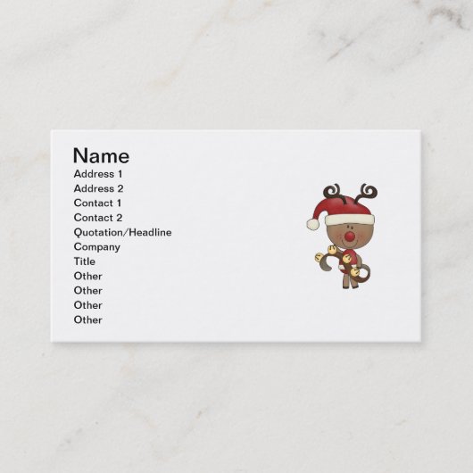 Rudy-Ren mit Bell Visitenkarte (Vorderseite)