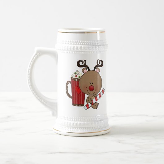 Rudy-Ren mit Kakao Bierglas (Links)