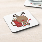 Rudy-Ren mit Kakao Getränkeuntersetzer (Linke Seite)
