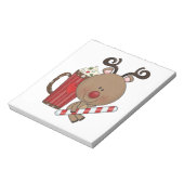 Rudy-Ren mit Kakao Notizblock (Rotiert)