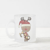Rudy Rentier mit Glocken Mattglastasse (Links)