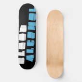 Rudy-Schwarzes Skateboard (Vorderseite)