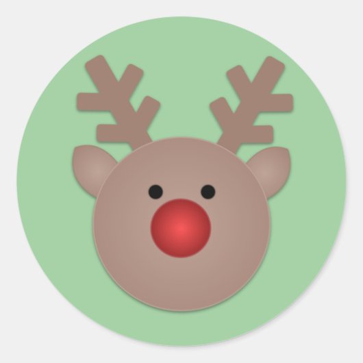 Rudy The Reindeer Holiday Stickers (Vorderseite)
