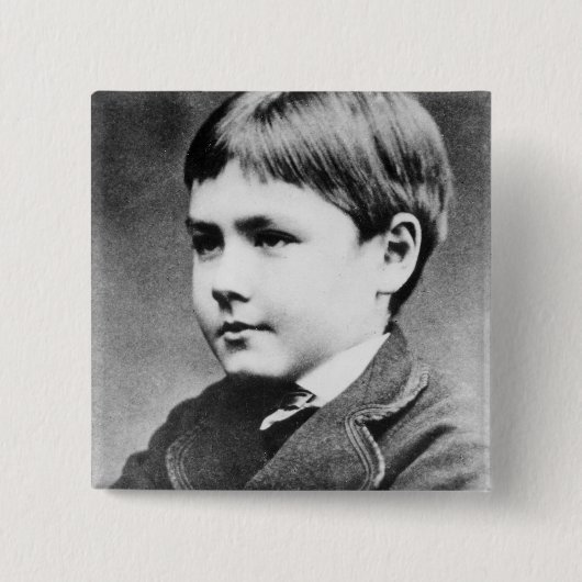 Rudyard Kipling, c.1870 Button (Vorderseite)