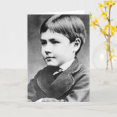 Rudyard Kipling, c.1870 Karte (Gelbe Blume)