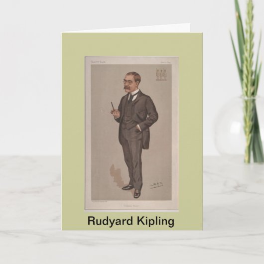 Rudyard Kipling Grußkarte Karte (Vorderseite)