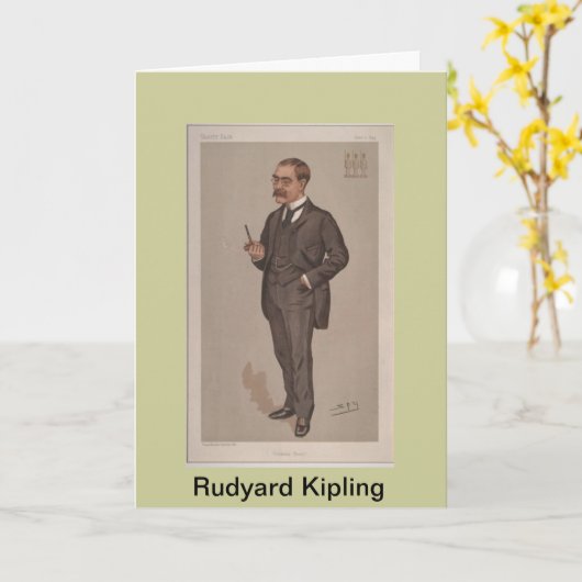 Rudyard Kipling Grußkarte Karte (Gelbe Blume)