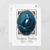 Rudyard Kipling Postkarte (Vorne/Hinten)
